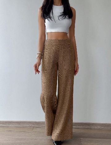 Pantaloni SHEIN, maro