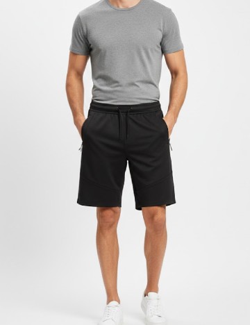 Pantaloni scurti Pull&Bear, negru