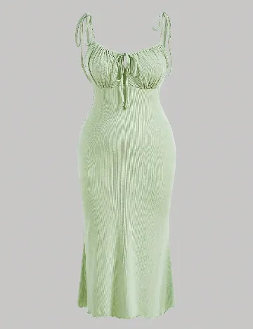 Rochie medie SHEIN CURVE, verde