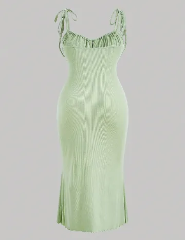 Rochie medie SHEIN CURVE, verde