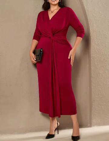 Rochie lunga SHEIN CURVE, rosu