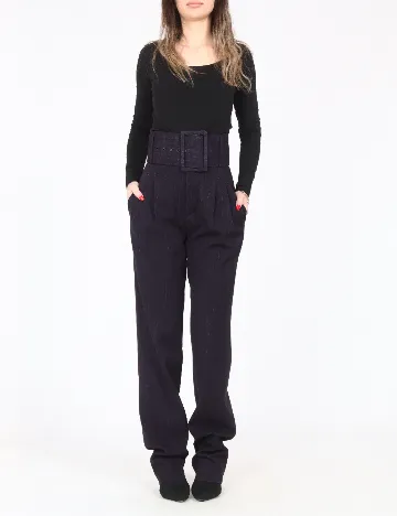 Pantaloni Zara, bleumarin