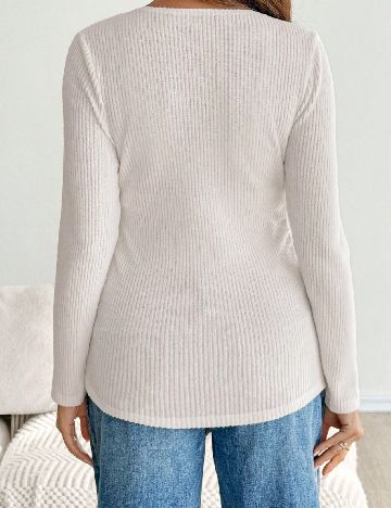 Bluza SHEIN Maternity, ecru