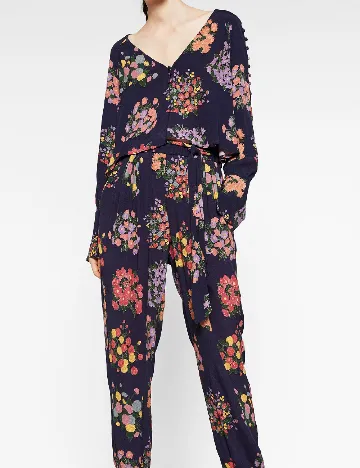 Pantaloni Zara, bleumarin