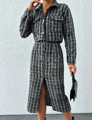 Compleu SHEIN, albastru/negru