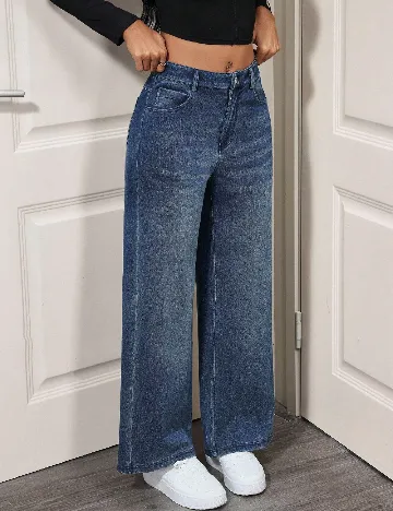 Pantaloni SHEIN, albastru