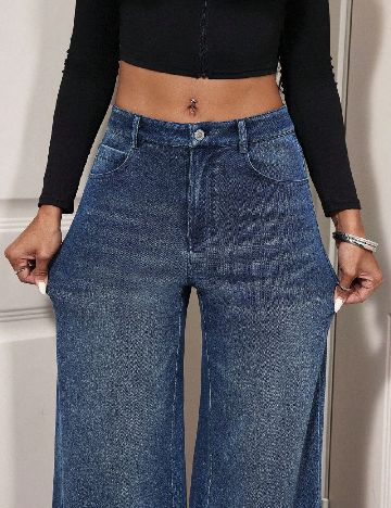 Pantaloni SHEIN, albastru