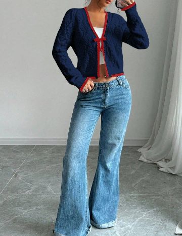 Cardigan SHEIN, bleumarin