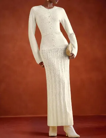 Rochie lunga SHEIN, ecru