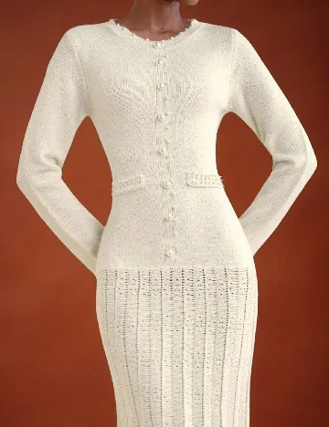 Rochie lunga SHEIN, ecru