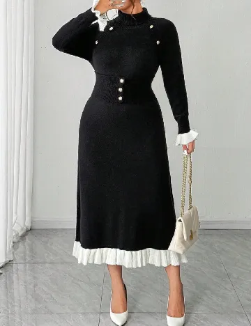 Rochie medie SHEIN CURVE, negru