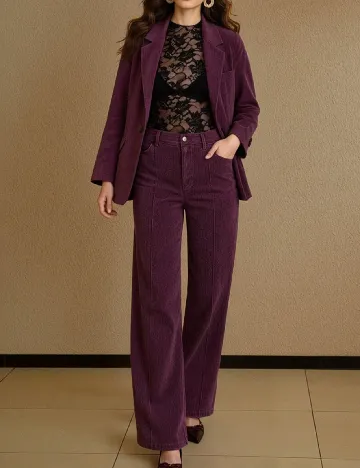 Pantaloni SHEIN, mov