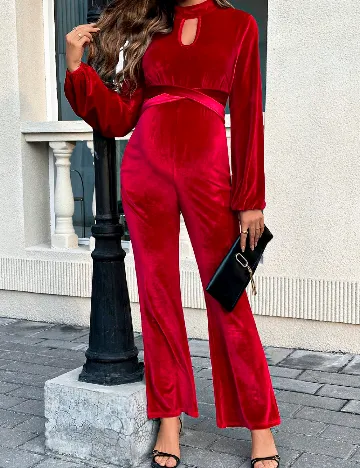 Salopeta SHEIN Maternity, rosu