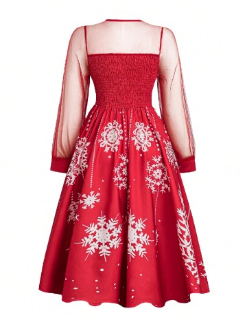 Rochie medie SHEIN CURVE, rosu