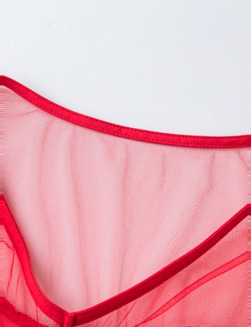 Rochie medie SHEIN CURVE, rosu