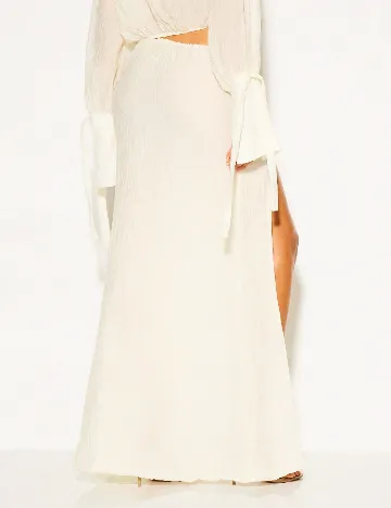 Fusta de plaja SHEIN, galben deschis