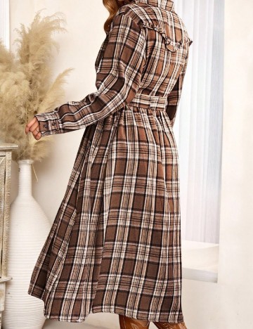 Rochie medie SHEIN CURVE, maro