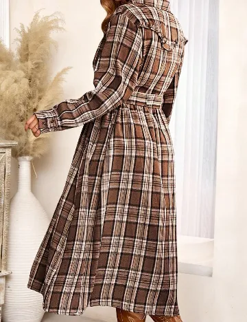 Rochie medie SHEIN CURVE, maro