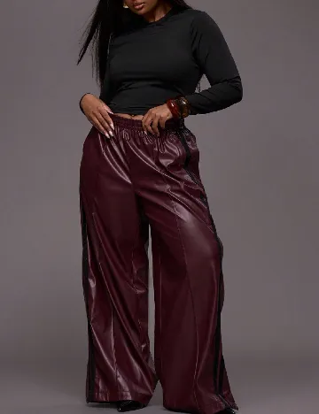 Pantaloni Musera Plus Size, pruna