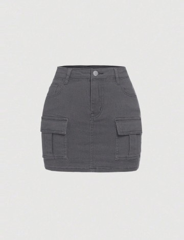 Fusta Shein Kids, gri