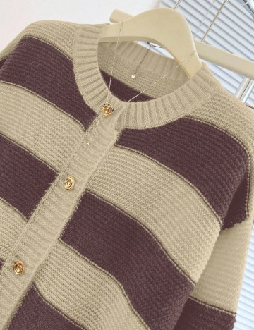 Cardigan SHEIN, crem/mov