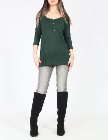 Bluza Oversize Pull&Bear, verde