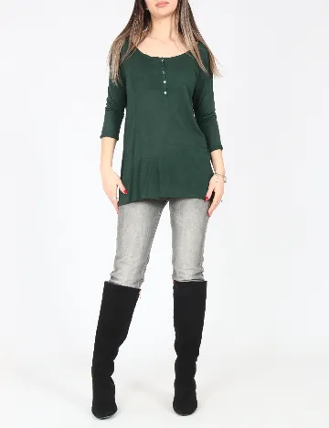 Bluza Oversize Pull&Bear, verde