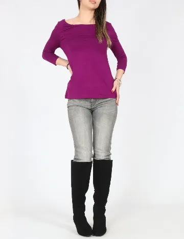 Bluza Pull&Bear, mov