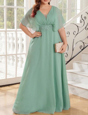 Rochie lunga SHEIN CURVE, verde