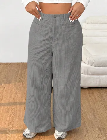 Pantaloni SHEIN CURVE, gri