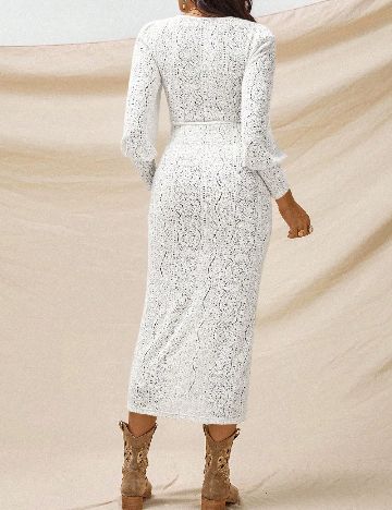 Rochie medie SHEIN Maternity, alb