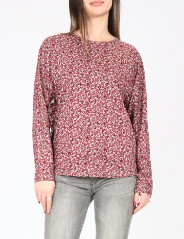 Bluza Zara, rosu/gri