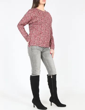 Bluza Zara, rosu/gri