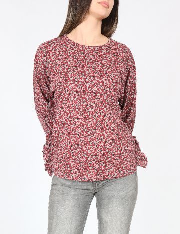 Bluza Zara, rosu/gri