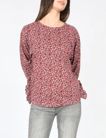 Bluza Zara, rosu/gri