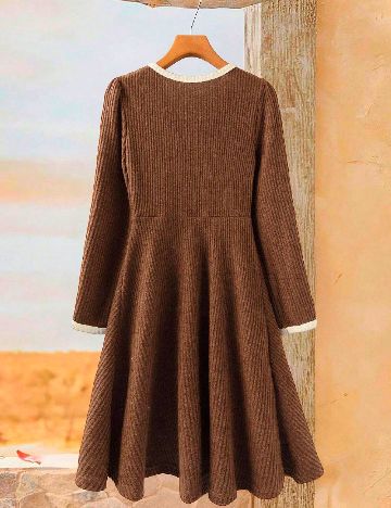 Rochie scurta SHEIN, maro