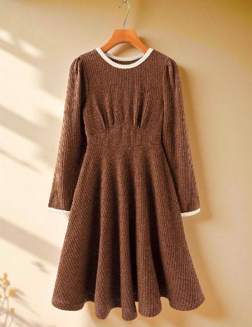 Rochie scurta SHEIN, maro