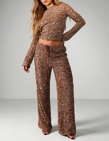 Pantaloni Missguided, maro