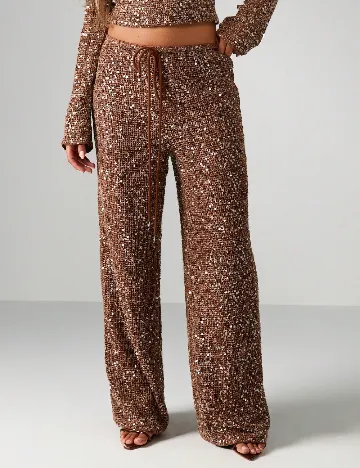 Pantaloni Missguided, maro