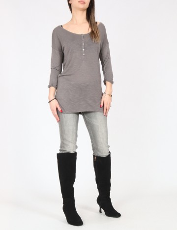 Bluza Pull&Bear, gri