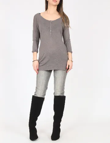 Bluza Pull&Bear, gri