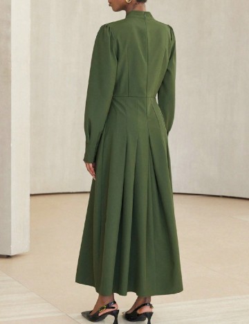 Rochie lunga Aveloria, verde