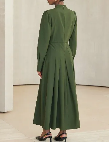 Rochie lunga Aveloria, verde