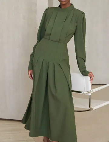 Rochie lunga Aveloria, verde