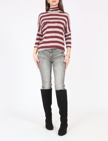 Bluza Zara, visiniu/gri