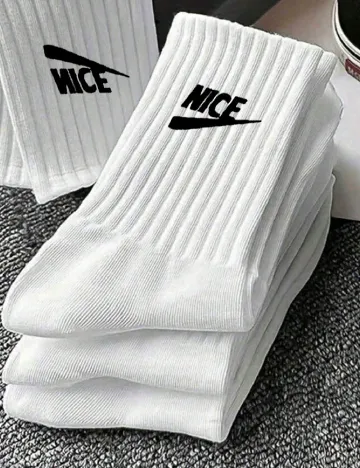 Set sosete 10 perechi SHEIN, alb