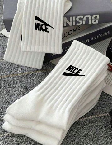 Set sosete 10 perechi SHEIN, alb