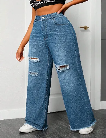 Blugi SHEIN CURVE, albastru