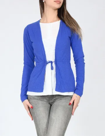 Bluza Zara, albastru/alb