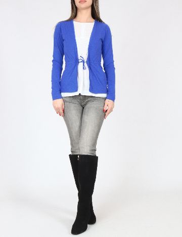 Bluza Zara, albastru/alb